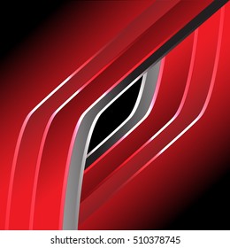 Abstract red metal modern design background vector illustration.