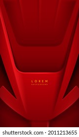 Resumen de fondo de tecnología de metal rojo