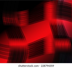 Abstract red metal wavy background 
