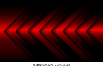 Abstrato vermelho seta metálica direção projeto geométrico moderno fundo futurista vetor ilustração.
