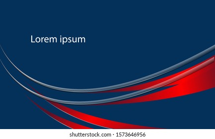abstract red metallic wave movement