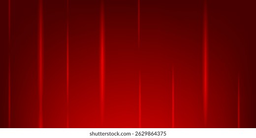 Chuva de meteoro vermelho abstrato sobre fundo escuro. Ilustração vetorial realista de linhas de luz de néon vermelho brilhante, queda de cintilações, movimento de raios brilhantes, fundo de apresentação de alta tecnologia, velocidade de dados
