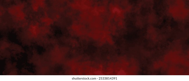 Abstract red misty cloud with swirling smoke in a dark environment, ideal for creating intense visuals
