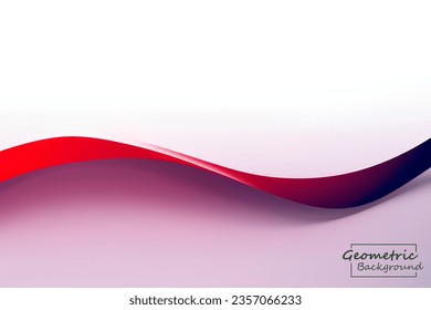 Abstract red mix geometric. Isolate on white background. Vector illustration.