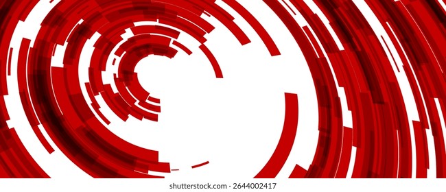 Abstract red modern background with circle elements. Circle style concept for flyer, card, or brochure cover. Vector illustration