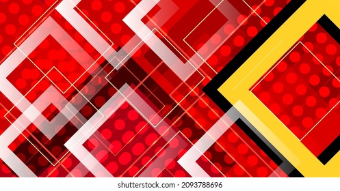 Resumen rojo moderno decoración elegante de fondo de banner vector