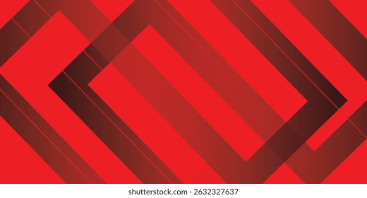 Abstract red modern decorative stylish wave banner background vector