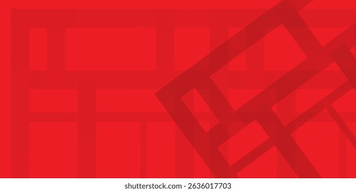 Abstract red modern decorative stylish wave banner background vector