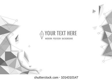 Abstract red modern geometric polygonal vector background