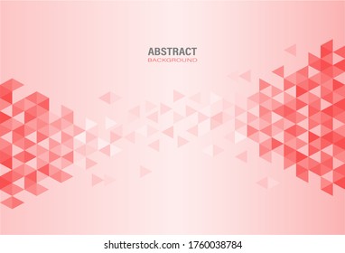 Resumen de plantilla geométrica moderna y roja sobre fondo degradado. Diseño de elementos y estilo mínimo. Ilustración vectorial.