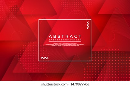 abstract red modern geometry background. colorful gradient background. eps vector