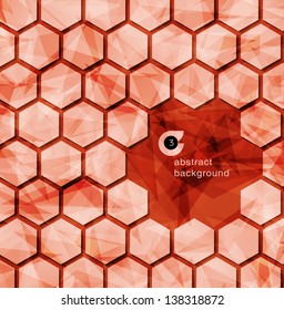 abstract red modern mosaic background, can be used for website, info-graphics, banner.