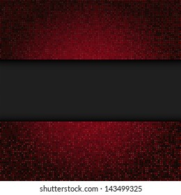 Abstract red mosaic background