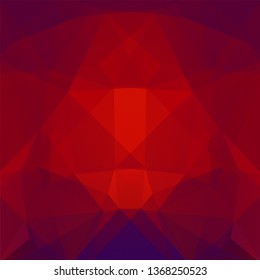 Abstract red mosaic background. Triangle geometric background. Design elements. Vector illustration