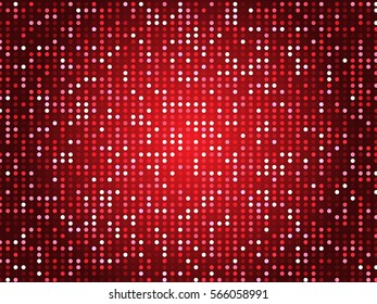 Abstract Red Mosaic Vector Illustration Background