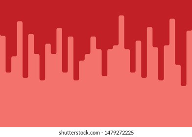 Abstract red mustard Rounded Lines Halftone Transition.Vector Background