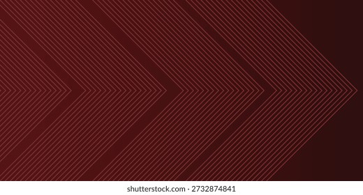 Abstract red neon arrow light glow background. Futuristic cyber laser line motion banner for casino. Dynamic techno perspective beam 3d graphic design. Cool party power and energy boost led tunnel