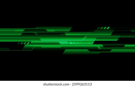 Abstract red neon cyber geometric technology futuristic on black blank space design modern background vector illustration.