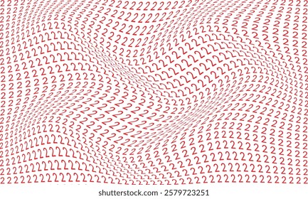 abstract red number 2 wave pattern suitable for background.