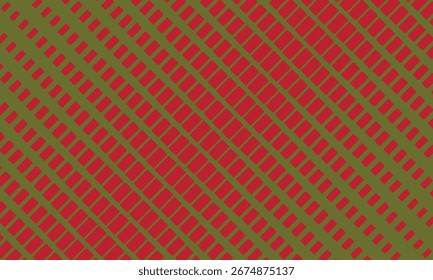 abstract red and olive colour halftone square geometry diagonal line pattern used for table clothes ,wallpaper, textile etc.
