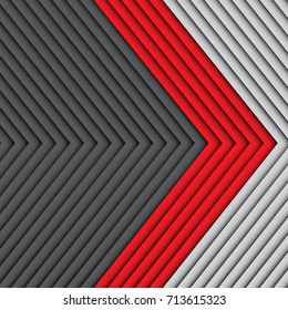 Abstract red on gray design modern background texture vector illustration.
