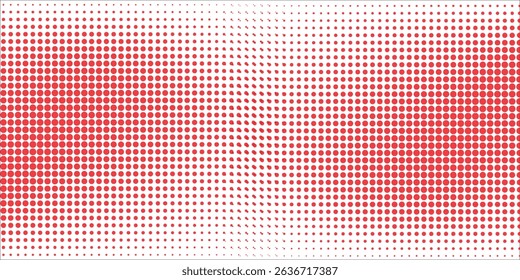 Abstractas rojo sobre fondo blanco con efecto semitono. Patrón gráfico de Vector