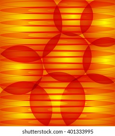 Abstract red orange background with  circles. vector illustration
