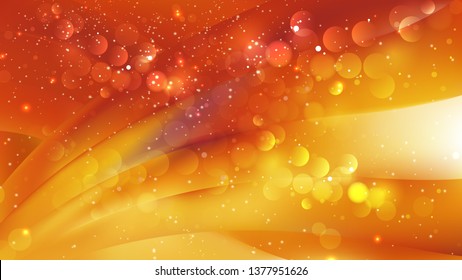 Abstract Red and Orange Bokeh Defocused Lights Background