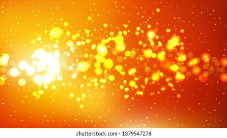 Abstract Red and Orange Defocused Lights Background Graphic