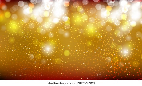 Abstract Red and Orange Defocused Lights Background