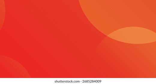 Abstract red and orange gradient background with circular shapes.
