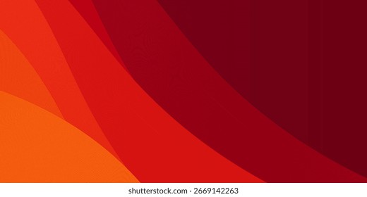 Abstract Red and Orange Gradient Wave Background, modern creative trendy design