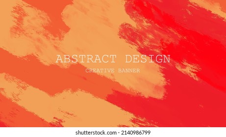 Abstrakter roter orangefarbener Farbhintergrund. Design-Banner-Element. Vektorgrafik