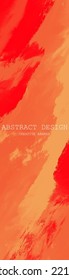 Abstract Red Orange Pink paint Background. Design banner element. Vector illustration