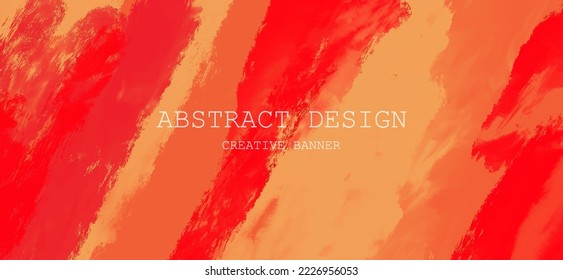 Resumen Fondo de pintura rosada roja anaranjada. Diseñar elemento de pancarta. Ilustración del vector