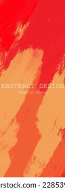 Abstract Red Orange Pink paint Background. Design banner element. Vector illustration