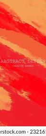 Resumen Fondo de pintura rosada roja anaranjada. Diseñar elemento de pancarta. Ilustración del vector