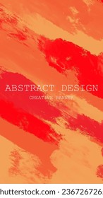 Resumen Fondo de pintura rosada roja anaranjada. Diseñar elemento de pancarta. Ilustración del vector