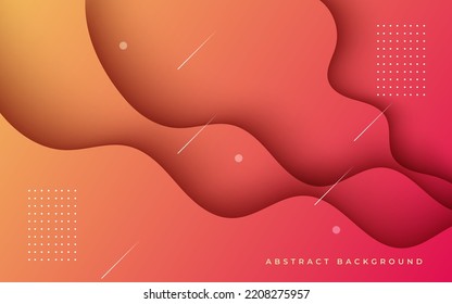 abstract red orange soft diagonal wavy shape light and shadow background. eps10 vector