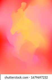 Fondo de color rojo y naranja abstracto, ilustración vectorial pintada como olas del mar. Patrón de degradado de color de agua con líneas de borde onduladas finas, pintura vectorial. Pinturas de aceite coloridas abstractas.