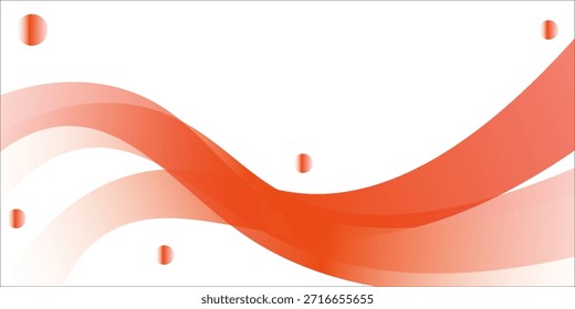 Abstrato onda vermelha e laranja no fundo branco . onda curral laranja . Ilustração vetorial