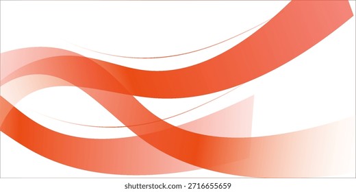 Abstrato onda vermelha e laranja no fundo branco . onda curral laranja .Terno para negócios, banners