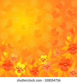 Orange Flowers Background Images Stock Photos Vectors Shutterstock