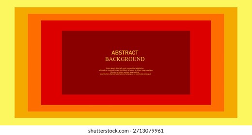 Fondo Abstractas de Formas de papel cuadrado rojo, naranja y amarillo. Ilustración vectorial RGB EPS 10