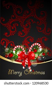 abstract red ornate background