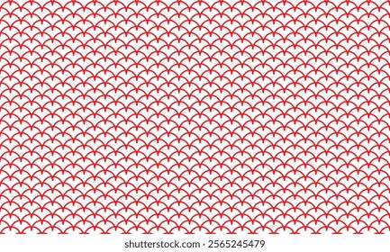 abstract red outline fish scale pattern art suitable for background.