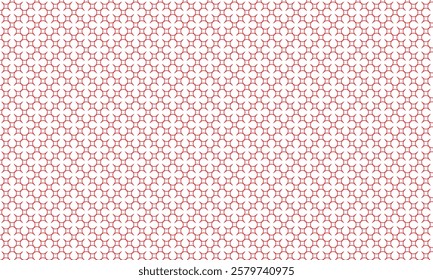 abstract red outline flower pattern suitable for background.