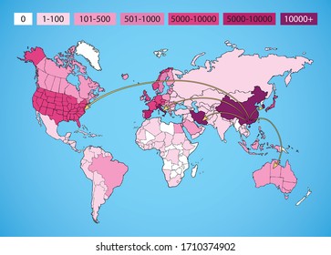 Abstract red outline geographic globe planet continent travel risk border microbe locate usa region area. Line hand draw new east nation business sign icon banner element concept. Modern vector style