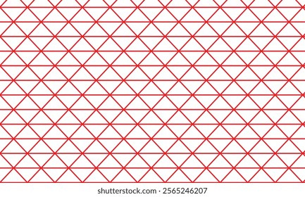 abstract red outline triangle pattern art suitable for background.