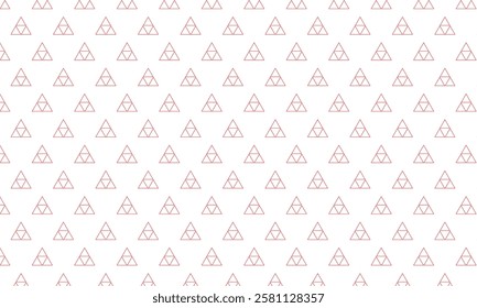 abstract red outline triangle pattern art suitable for background.